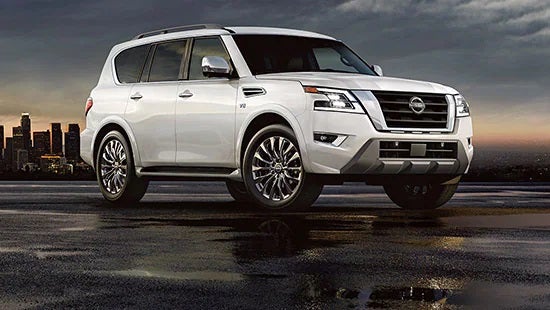 2023 Nissan Armada new 22-inch 14-spoke aluminum-alloy wheels. | Mathews Nissan in Paris TX